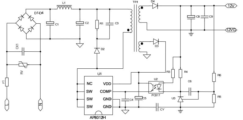 ap3502电源芯片电路图图片